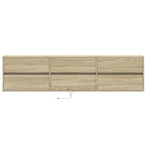 Nástěnná TV skříňka s LED dub sonoma 180 x 31 x 45 cm - obrázek 6