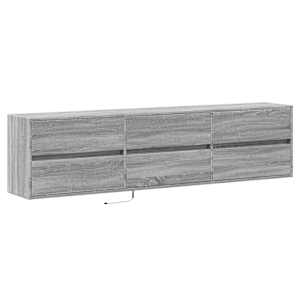 Nástěnná TV skříňka s LED šedá sonoma 180 x 31 x 45 cm - obrázek 3