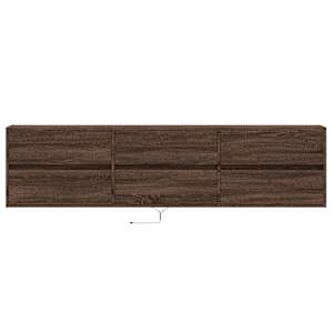 Nástěnná TV skříňka s LED hnědý dub 180 x 31 x 45 cm - obrázek 6