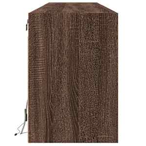 Nástěnná TV skříňka s LED hnědý dub 180 x 31 x 45 cm - obrázek 7