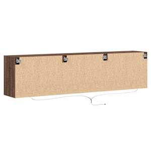 Nástěnná TV skříňka s LED hnědý dub 180 x 31 x 45 cm - obrázek 8