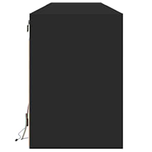Nástěnná TV skříňka s LED svítidlem černá 180 x 31 x 45 cm - obrázek 7
