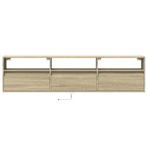Nástěnná TV skříňka s LED dub sonoma 180 x 31 x 45 cm - obrázek 6