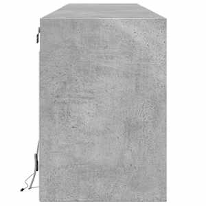 Nástěnná TV skříňka s LED betonově šedá 180 x 31 x 45 cm - obrázek 7