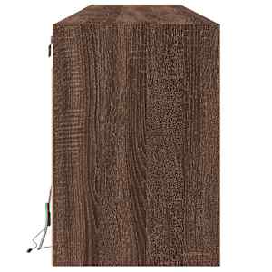 Nástěnná TV skříňka s LED hnědý dub 180 x 31 x 45 cm - obrázek 7