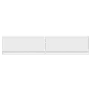 Nástěnná TV skříňka s LED bílá 180 x 31 x 38 cm - obrázek 6