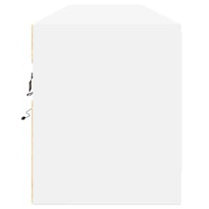 Nástěnná TV skříňka s LED bílá 180 x 31 x 38 cm - obrázek 7