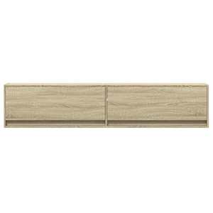 Nástěnná TV skříňka s LED dub sonoma 180 x 31 x 38 cm - obrázek 6