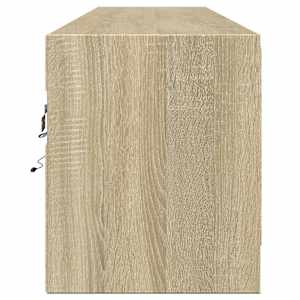 Nástěnná TV skříňka s LED dub sonoma 180 x 31 x 38 cm - obrázek 7