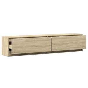 Nástěnná TV skříňka s LED dub sonoma 180 x 31 x 38 cm - obrázek 9