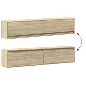 Nástěnná TV skříňka s LED dub sonoma 180 x 31 x 38 cm - obrázek 10
