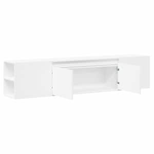 Nástěnná TV skříňka s LED bílá 180 x 31 x 39,5 cm - obrázek 9