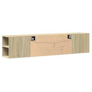 Nástěnná TV skříňka s LED dub sonoma 180 x 31 x 39,5 cm - obrázek 8