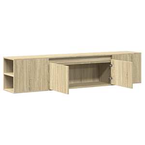 Nástěnná TV skříňka s LED dub sonoma 180 x 31 x 39,5 cm - obrázek 9