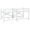 vidaXL Pesumasina pedestal Valge Teras