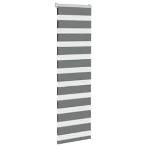 Zebra roleta tmavě šedá 45x100 cm šířka látky 40,9 cm polyester - obrázek 3