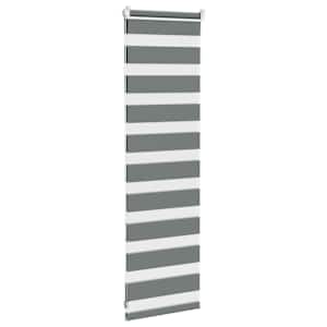 Zebra roleta tmavě šedá 45x100 cm šířka látky 40,9 cm polyester - obrázek 4