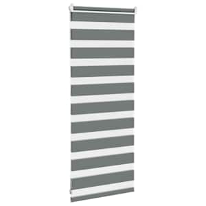 Zebra roleta tmavě šedá 55x100 cm šířka látky 50,9 cm polyester - obrázek 4