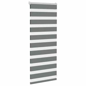 Zebra roleta tmavě šedá 65x100 cm šířka látky 60,9 cm polyester - obrázek 3