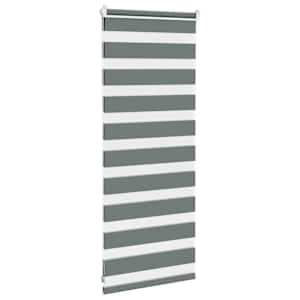 Zebra roleta tmavě šedá 65x100 cm šířka látky 60,9 cm polyester - obrázek 4