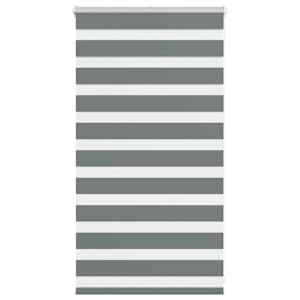 Zebra roleta tmavě šedá 70x100 cm šířka látky 65,9 cm polyester - obrázek 1