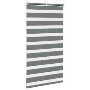 Zebra roleta tmavě šedá 70x100 cm šířka látky 65,9 cm polyester - obrázek 4