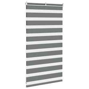Zebra roleta tmavě šedá 75x100 cm šířka látky 70,9 cm polyester - obrázek 4