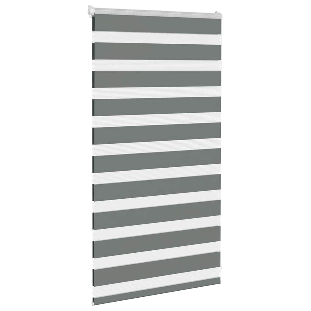 Thumbnail - vidaXL Zebrarollo Dunkelgrau 80x100 cm Stoffbreite 75,9 cm Polyester
