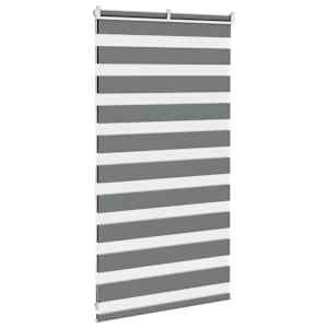 Zebra roleta tmavě šedá 85x100 cm šířka látky 80,9 cm polyester - obrázek 4