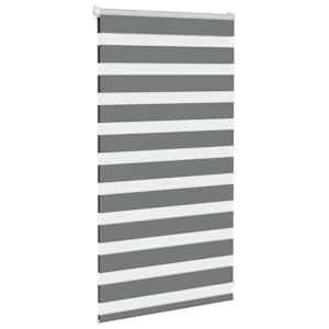 Zebra roleta tmavě šedá 90x100 cm šířka látky 85,9 cm polyester - obrázek 3