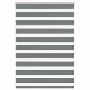 Zebra roleta tmavě šedá 100x100cm šířka látky 95,9 cm polyester - obrázek 1
