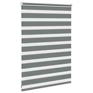 Zebra roleta tmavě šedá 110x100cm šířka látky 105,9cm polyester - obrázek 4
