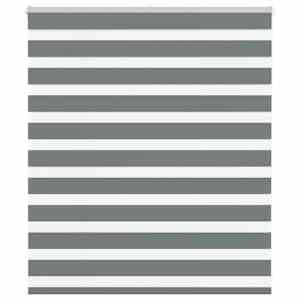 Zebra roleta tmavě šedá 130x100cm šířka látky 125,9cm polyester - obrázek 1