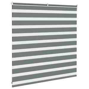 Zebra roleta tmavě šedá 150x100cm šířka látky 145,9cm polyester - obrázek 4