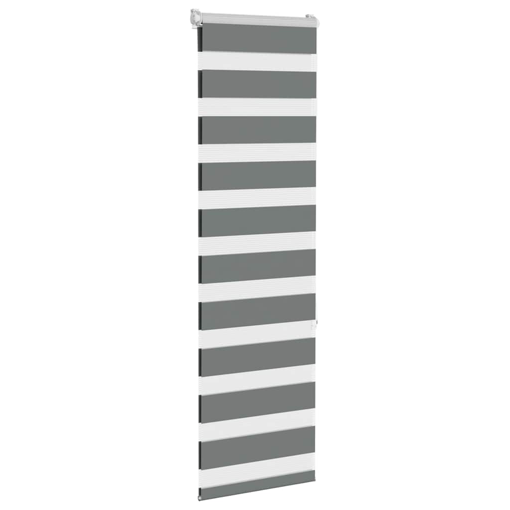 Thumbnail - vidaXL Zebrarollo Dunkelgrau 40x150 cm Stoffbreite 35,9 cm Polyester