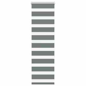 Zebra roleta tmavě šedá 45x150 cm šířka látky 40,9 cm polyester - obrázek 1