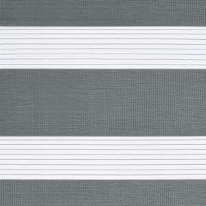 Zebra roleta tmavě šedá 45x150 cm šířka látky 40,9 cm polyester - obrázek 15