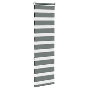 Zebra roleta tmavě šedá 45x150 cm šířka látky 40,9 cm polyester - obrázek 4