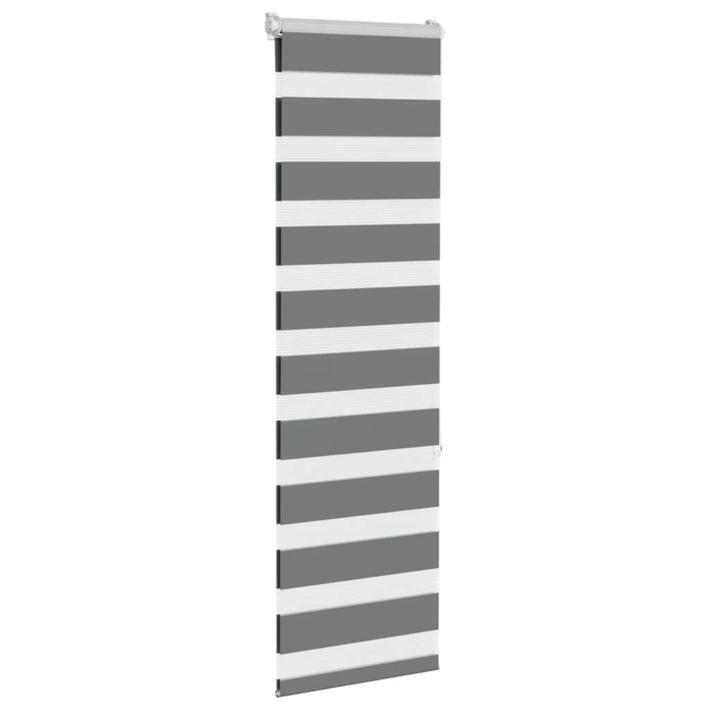 Thumbnail - vidaXL Zebrarollo Dunkelgrau 50x150 cm Stoffbreite 45,9 cm Polyester