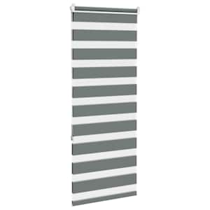 Zebra roleta tmavě šedá 55x150 cm šířka látky 50,9 cm polyester - obrázek 4