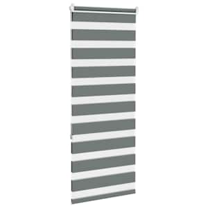 Zebra roleta tmavě šedá 65x150 cm šířka látky 60,9 cm polyester - obrázek 4