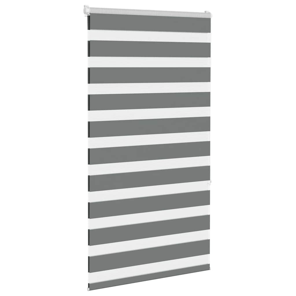 Thumbnail - vidaXL Zebrarollo Dunkelgrau 70x150 cm Stoffbreite 65,9 cm Polyester