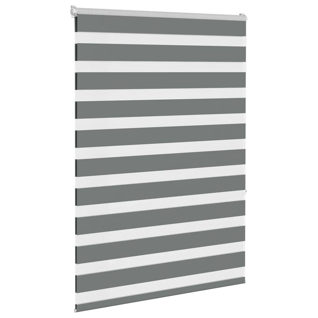 Thumbnail - vidaXL Zebrarollo Dunkelgrau 100x150 cm Stoffbreite 95,9 cm Polyester