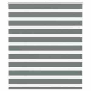 Zebra roleta tmavě šedá 120x150cm šířka látky 115,9cm polyester - obrázek 1