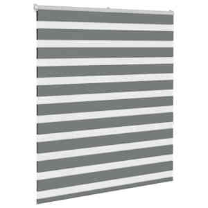 Zebra roleta tmavě šedá 120x150cm šířka látky 115,9cm polyester - obrázek 3