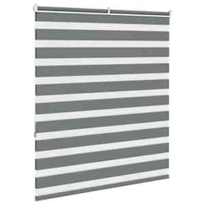 Zebra roleta tmavě šedá 120x150cm šířka látky 115,9cm polyester - obrázek 4