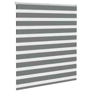 Zebra roleta tmavě šedá 125x150cm šířka látky 120,9cm polyester - obrázek 3