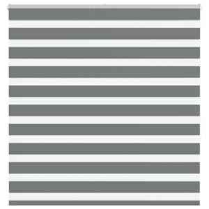 Zebra roleta tmavě šedá 140x150cm šířka látky 135,9cm polyester - obrázek 1