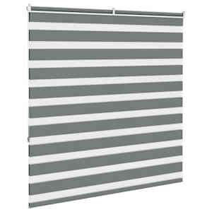 Zebra roleta tmavě šedá 140x150cm šířka látky 135,9cm polyester - obrázek 4