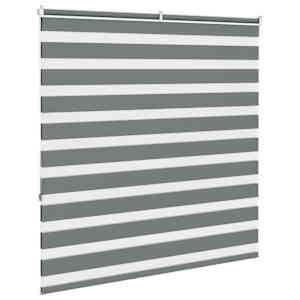 Zebra roleta tmavě šedá 150x150cm šířka látky 145,9cm polyester - obrázek 4